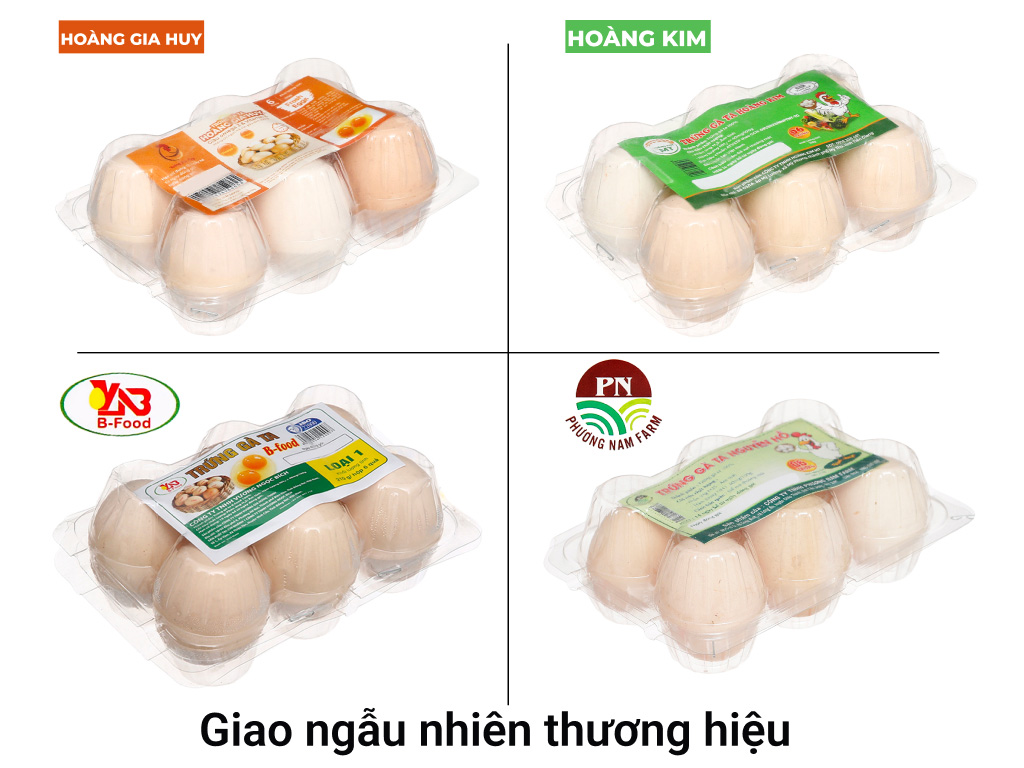 Trứng gà ta hộp 6 quả (giao ngẫu nhiên thương hiệu) 2