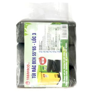 3 cuộn túi đựng rác đen TBP 55x65cm (1kg)