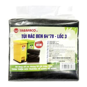 3 cuộn túi đựng rác đen TBP 64x78cm (1kg)