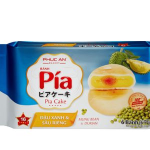 Bánh pía đậu xanh sầu riêng Phúc An gói 300g (6 cái)