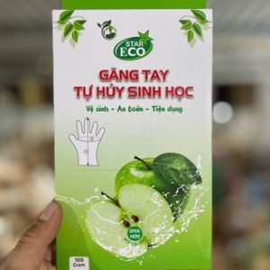 Găng tay nilon sinh học hộp xanh