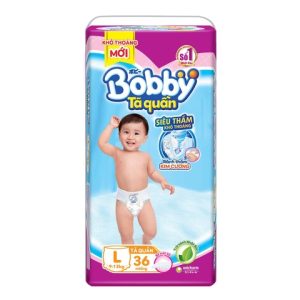 Bỉm - tã quần Bobby size L/4*(36+4) miếng