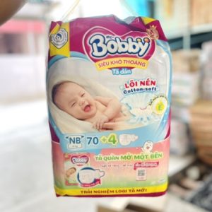 Tã dán sơ sinh Bobby XS/8b*(70+4)