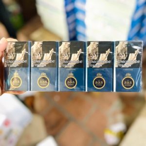 Thuốc lá ba số 555 bao dài/10 bao