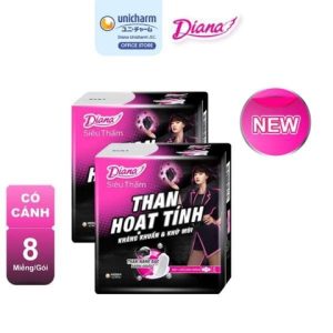 BVS Diana than hoạt tính có cánh/8b*6gói