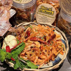 Khô Mực Xé Lá Chanh