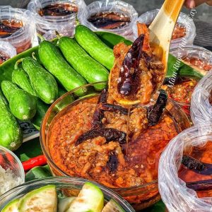 Mắm ruốc thịt xào cay