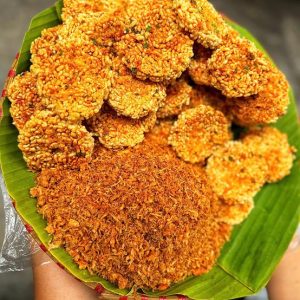 Nếp mắm kẹo mix chà bông tôm