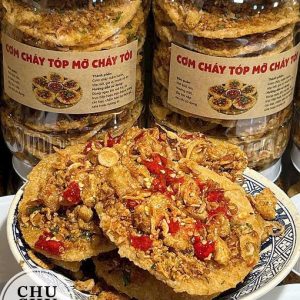 Cơm cháy tóp mỡ cháy tỏi