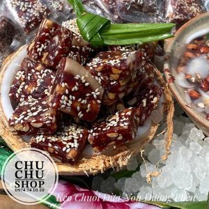 Kẹo chuối ngào dừa non đường phèn