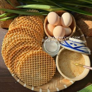 Bánh kẹp mè nước dừa