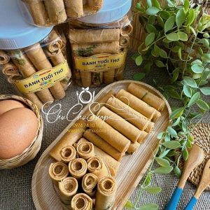 Bánh Ống Ngò Nhân Đậu Phộng