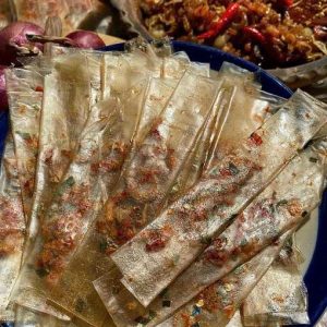 Bánh tráng tép tôm khô